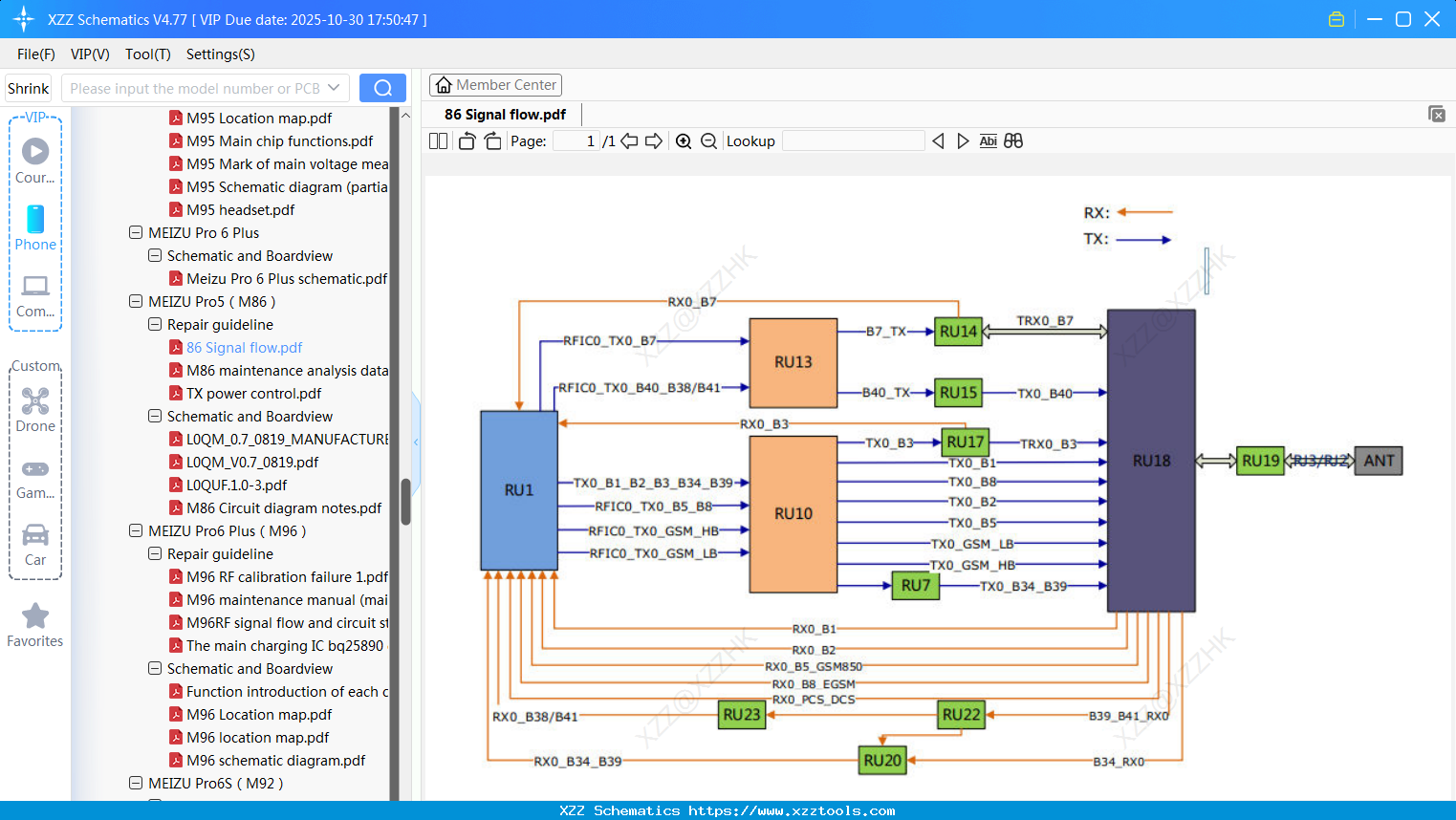 Meizu 86 Signal Flow